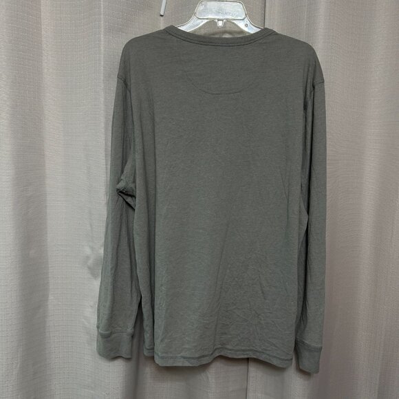 Untuckit Pullover Long Sleeve Henley Shirt Men's Size XXL Albarino Gray - Picture 2 of 10